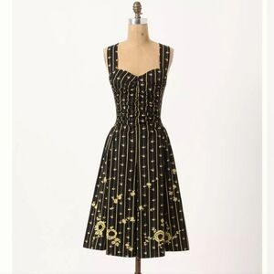 Anthropologie Ruched Martins Dress